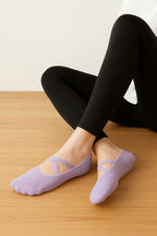 Cross-Strap Non-Slip Yoga Grip Socks