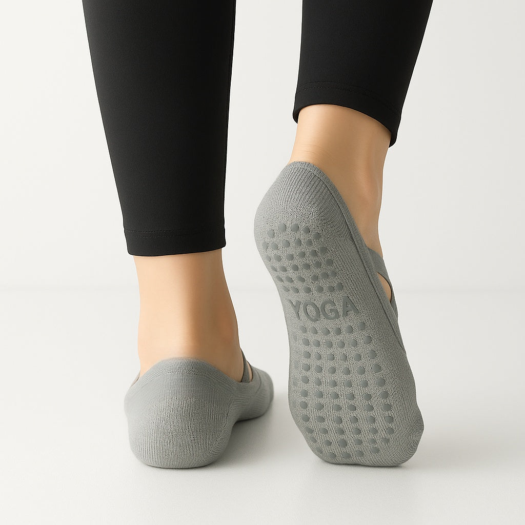 Cross-Strap Non-Slip Yoga Grip Socks