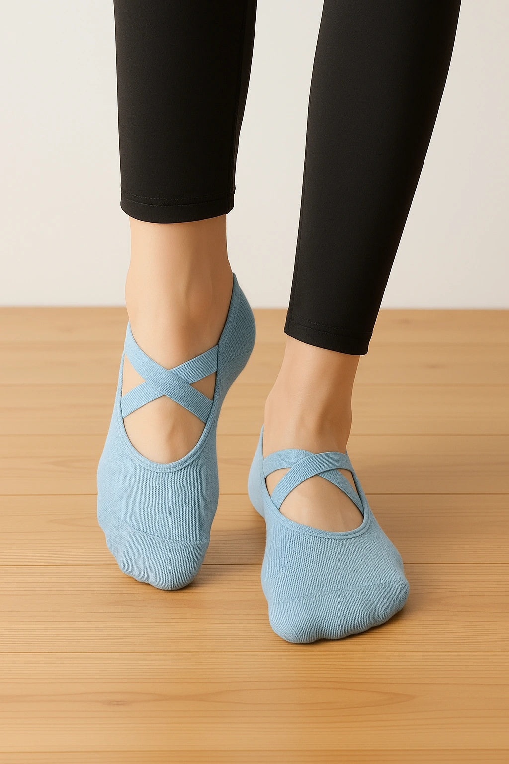 Cross-Strap Non-Slip Yoga Grip Socks