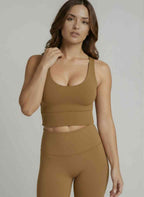 Medium Support Racerback Sports Bra with Cutout Back