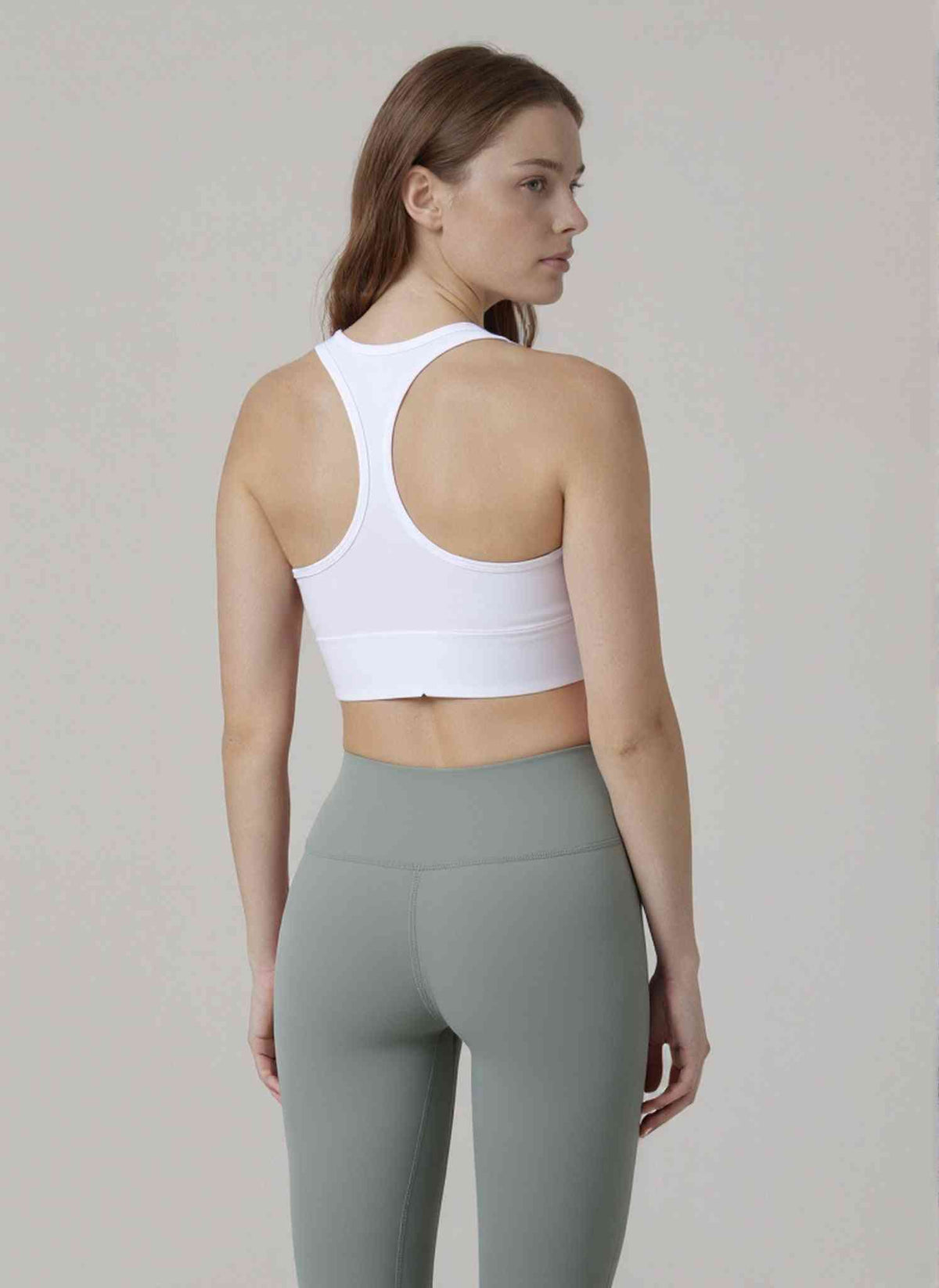 Medium Support Racerback Sports Bra with Cutout Back