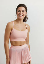 Thin Strap Low-Support Cross-Back Bralette Sports Bra