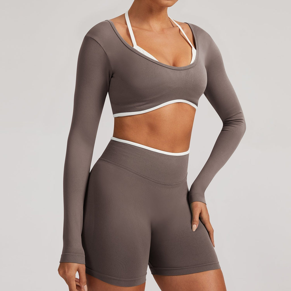 Elevate Seamless High Support Longline Sports Bra with Deep U-Back