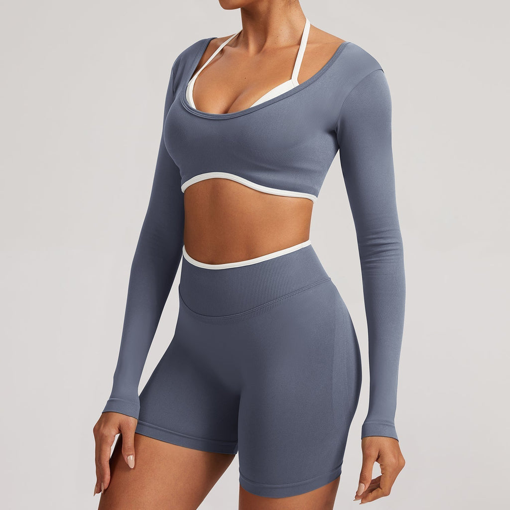 Elevate Seamless High Support Longline Sports Bra with Deep U-Back