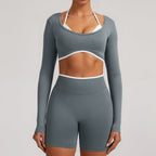 Elevate Seamless High Support Longline Sports Bra with Deep U-Back