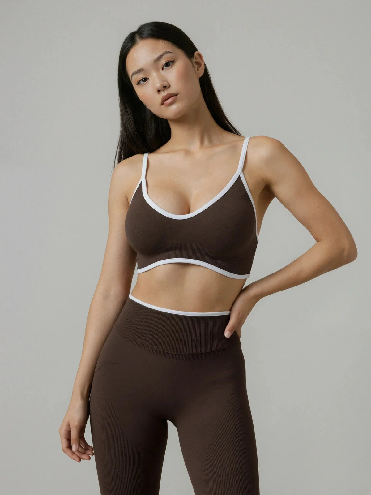 Elevate Seamless High Support Longline Sports Bra with Deep U-Back