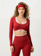 Elevate Seamless High Support Longline Sports Bra with Deep U-Back