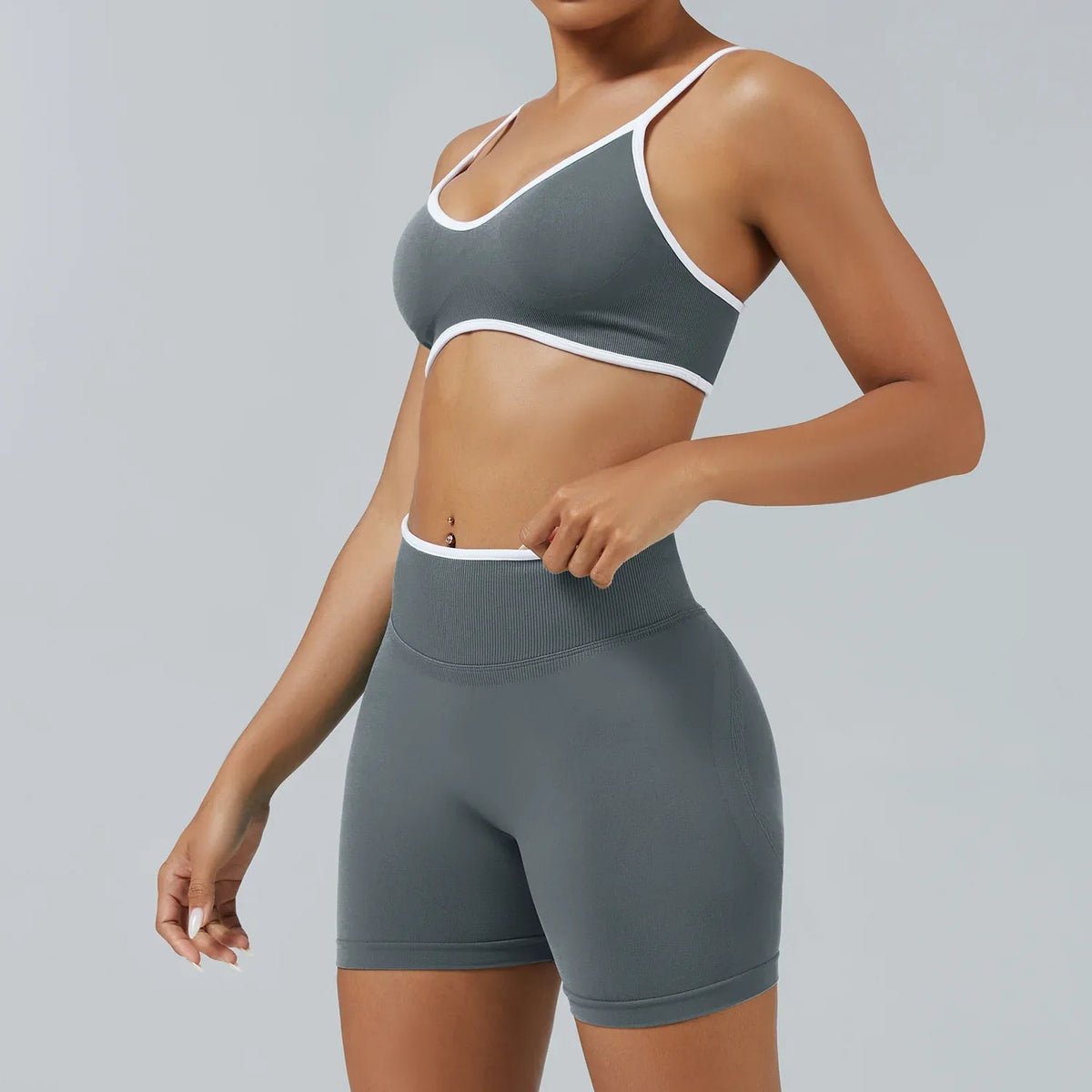 Elevate Seamless High Support Longline Sports Bra with Deep U-Back