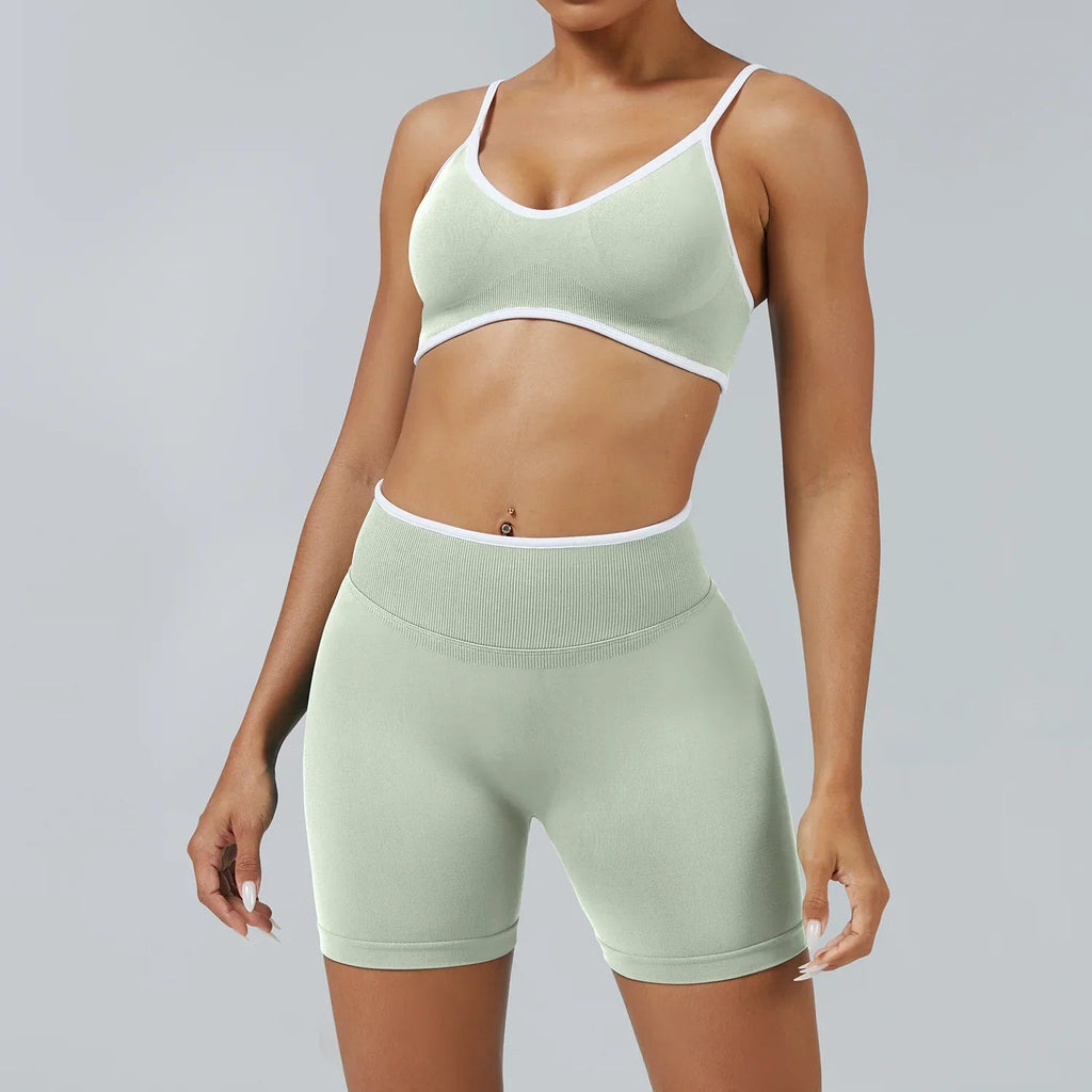 Elevate Seamless High Support Longline Sports Bra with Deep U-Back