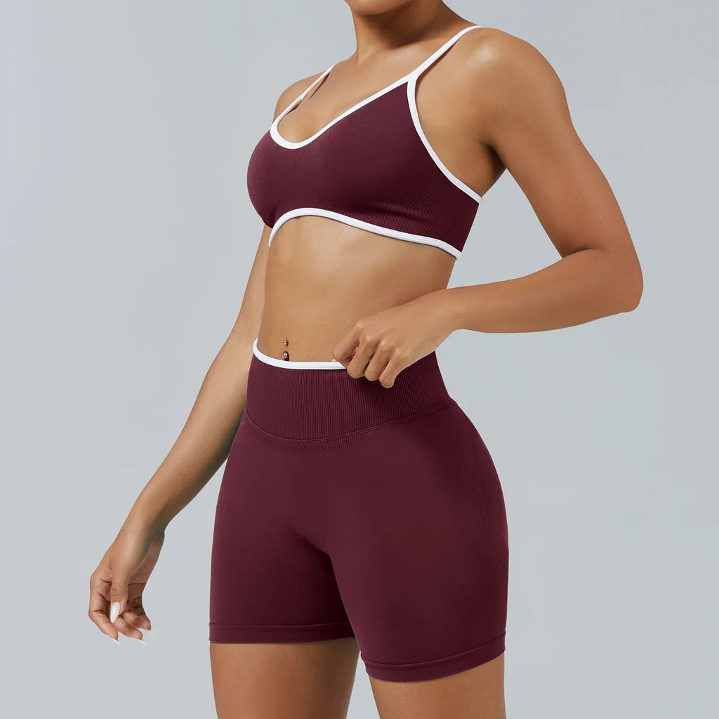 Elevate Seamless High Support Longline Sports Bra with Deep U-Back