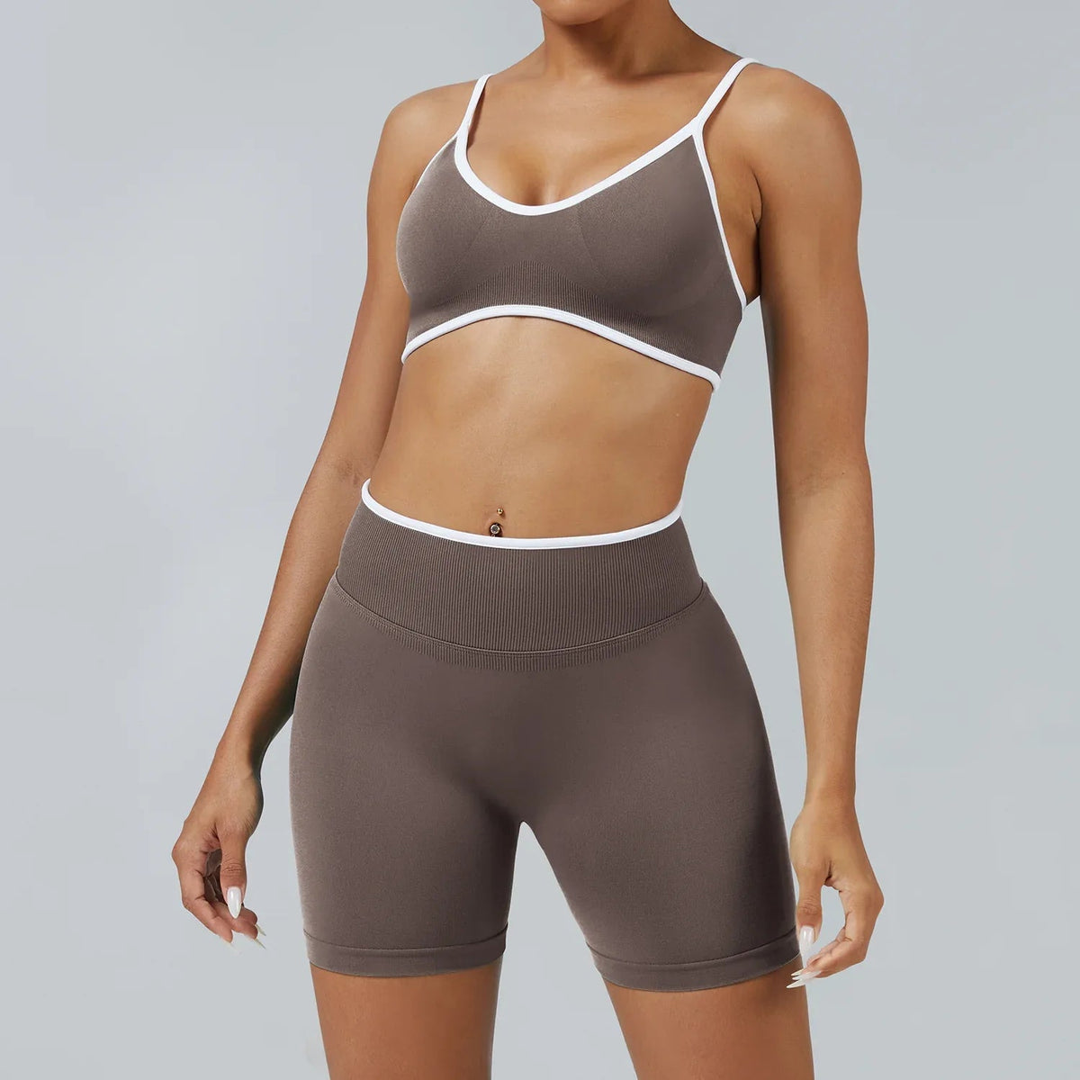 Elevate Seamless High Support Longline Sports Bra with Deep U-Back