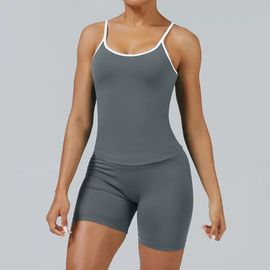 Elevate Seamless High Support Longline Sports Bra with Deep U-Back