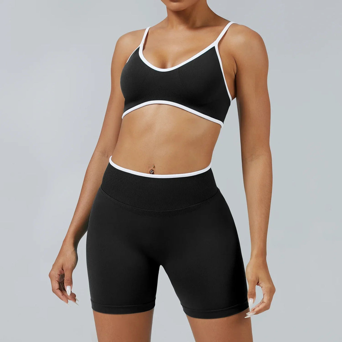 Elevate Seamless High Support Longline Sports Bra with Deep U-Back
