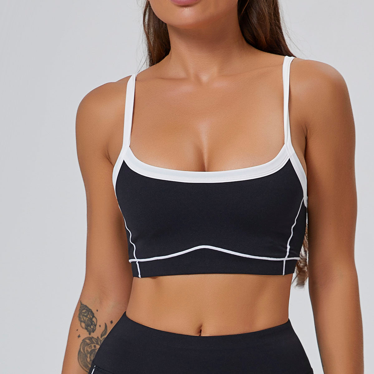 The Rhythm Color Block High-Support Athletic Sports Bra