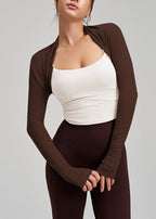 FlowWrap Long Sleeve Bolero Shrug Sports Cover Up Top