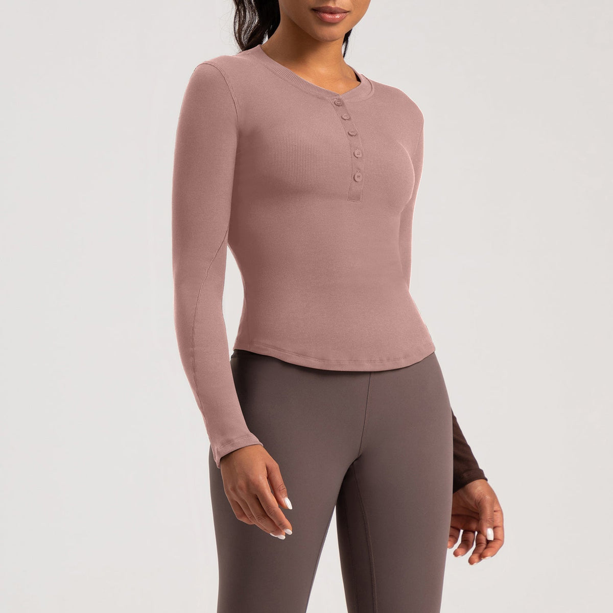The Infinity Modal Henley Athleisure Shirt Top