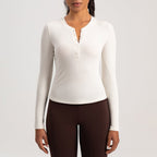 The Infinity Modal Henley Athleisure Shirt Top
