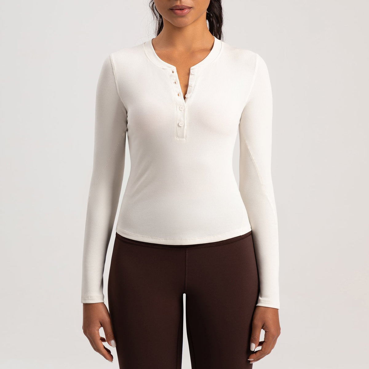 The Infinity Modal Henley Athleisure Shirt Top