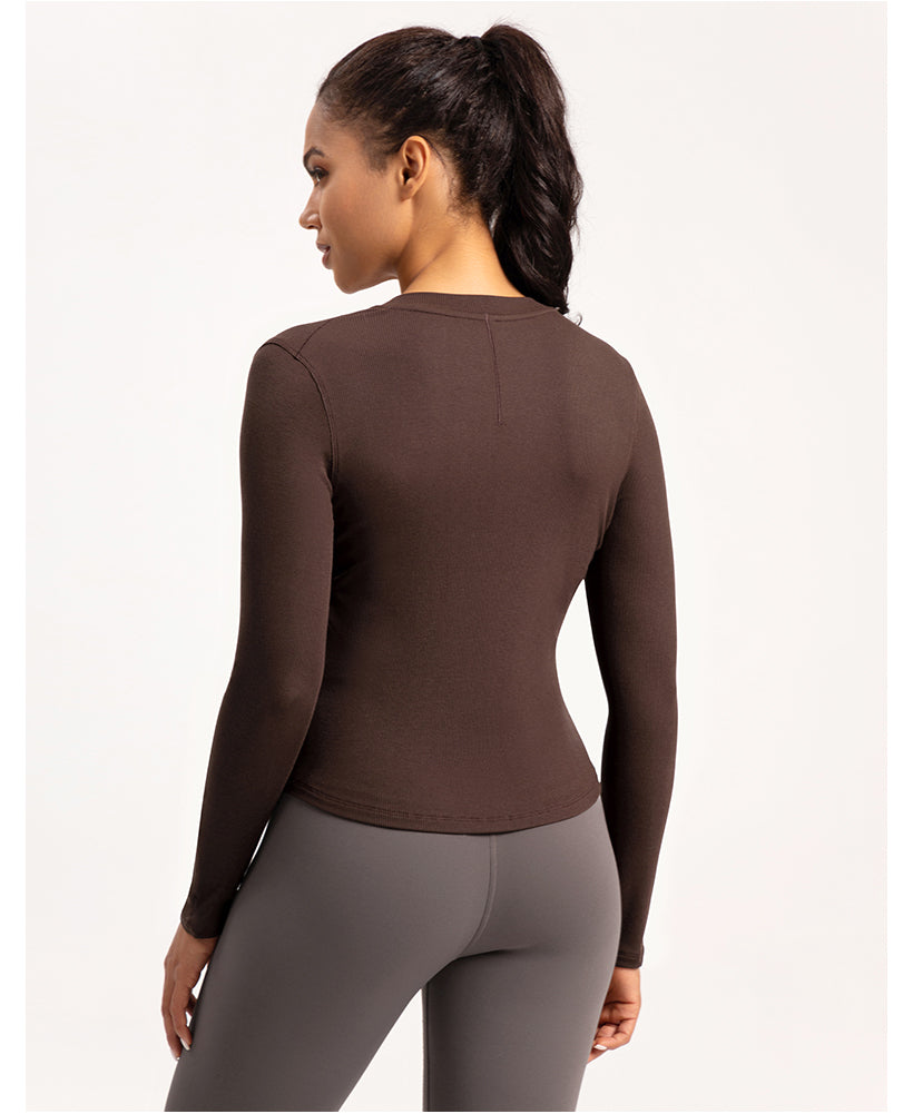 The Infinity Modal Henley Athleisure Shirt Top