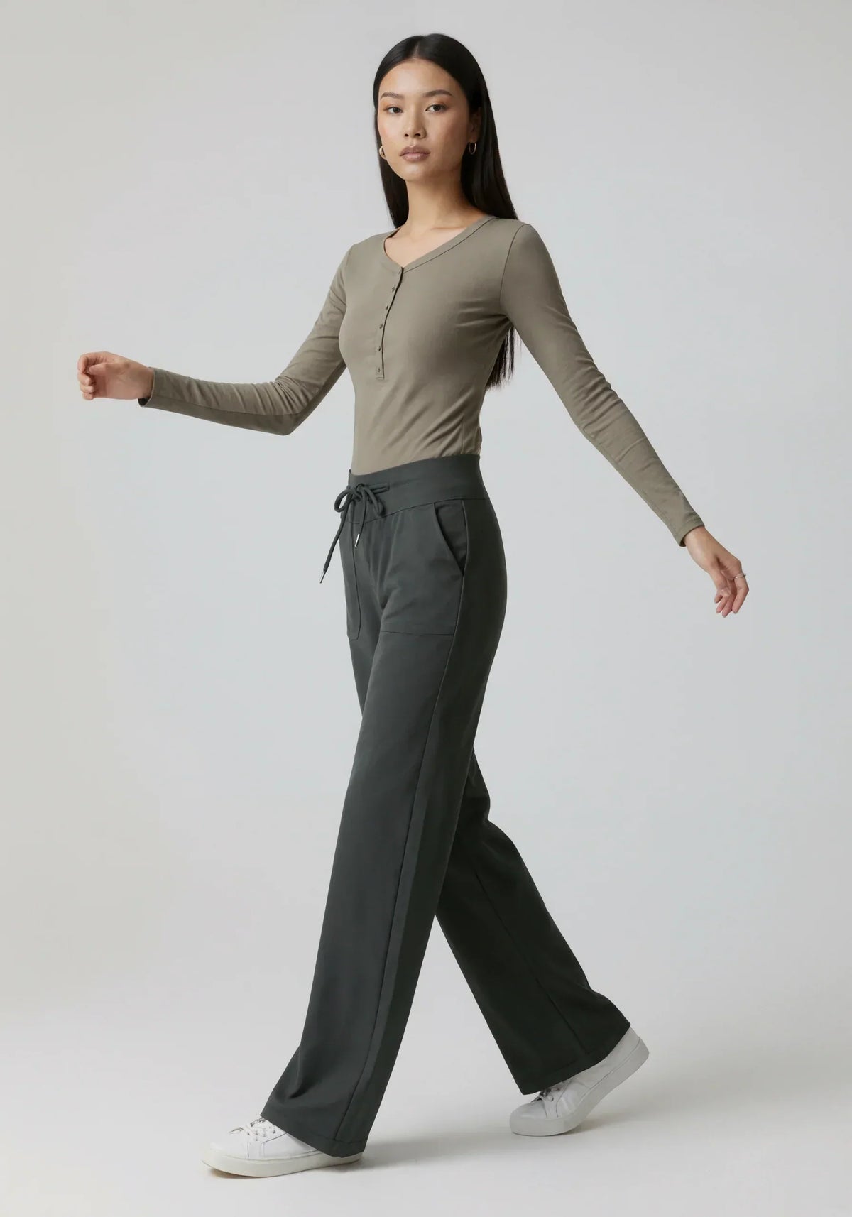 The Infinity Modal Henley Athleisure Shirt Top