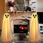 Halloween's Glowing Ghost Yard Decorations with LED Lighting, 78in Tall