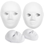 Halloween's 14 Pack Paper Mache Masks for Masquerade and Art Projects