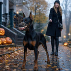 Halloween's Realistic Red Teeth Dog Muzzle for Cosplay & Safety