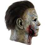 Halloween's Realistic White Latex Slasher Mask for Cosplay & Parties