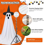Halloween's 5 FT Lighted Ghost Decorations with Remote - 2 Pack