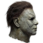 Halloween's Realistic White Latex Slasher Mask for Cosplay & Parties