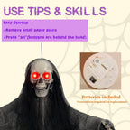 Halloween's 3 Pack Lighted Eye Skeleton Ghosts for Indoor/Outdoor Decor