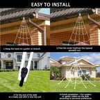 Halloween's 16.4 FT LED Spider Web Lights with Remote & 8 Modes