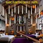 Halloween's 20 Floating Candles with Timer for Indoor Party Decor