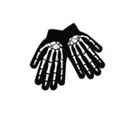 Halloween's Grim Reaper Costume with Glowing Eyes and Skeleton Gloves