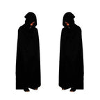 Halloween's Grim Reaper Costume with Glowing Eyes and Skeleton Gloves