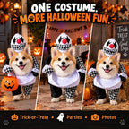 Halloween's Creepy Dog Costume with Padded Arms for Trick or Treating