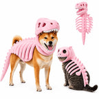 Halloween's Dinosaur Skeleton Pet Costume for Dogs and Cats