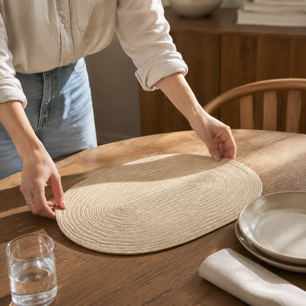 Hudson Textured Placemat for Dining Table