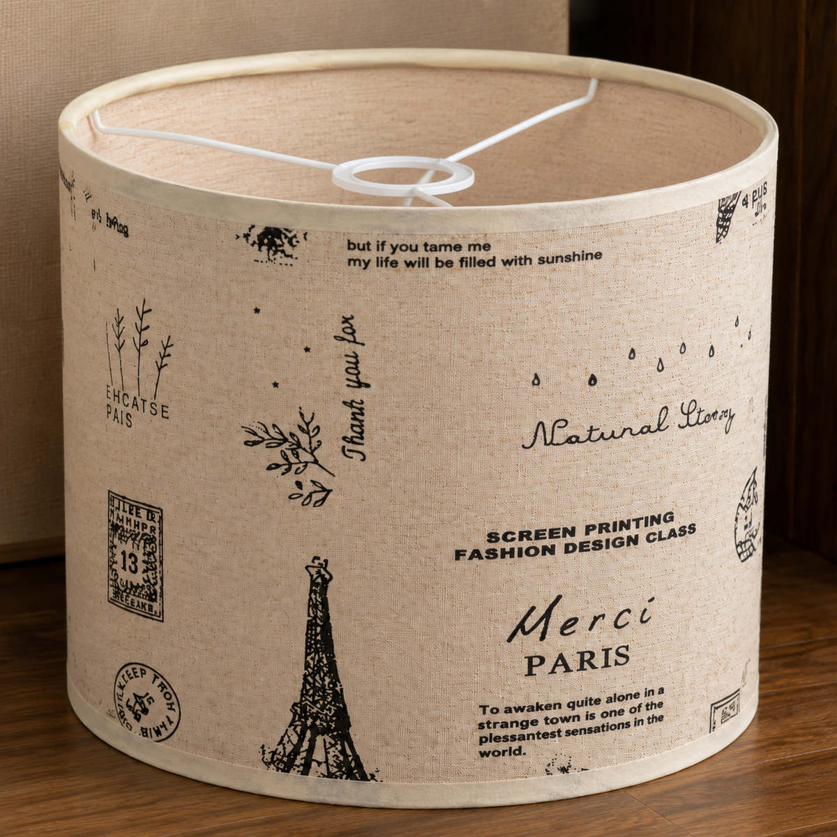 Woodhaven Linen Lampshade