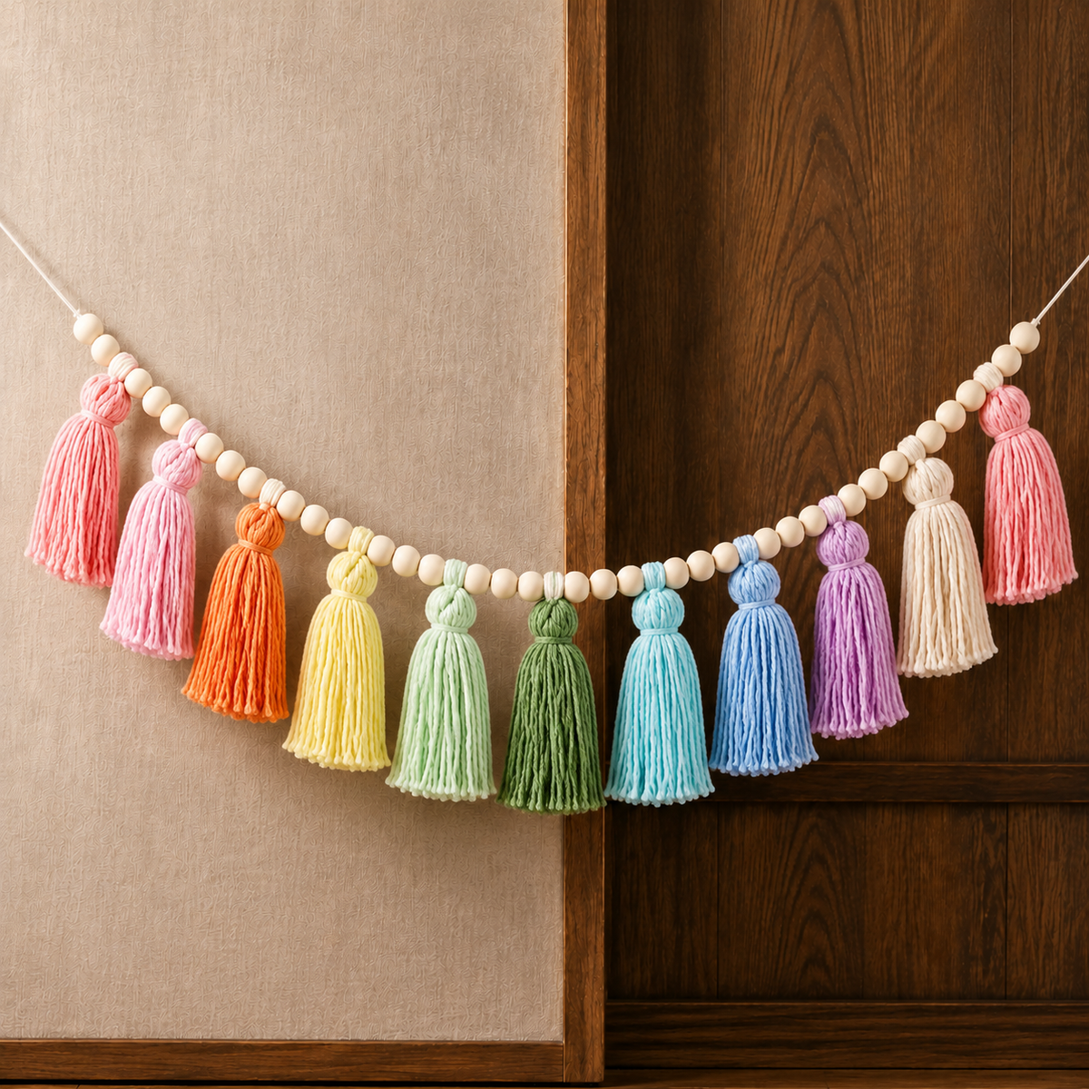 Mason Beaded Tassel Garland