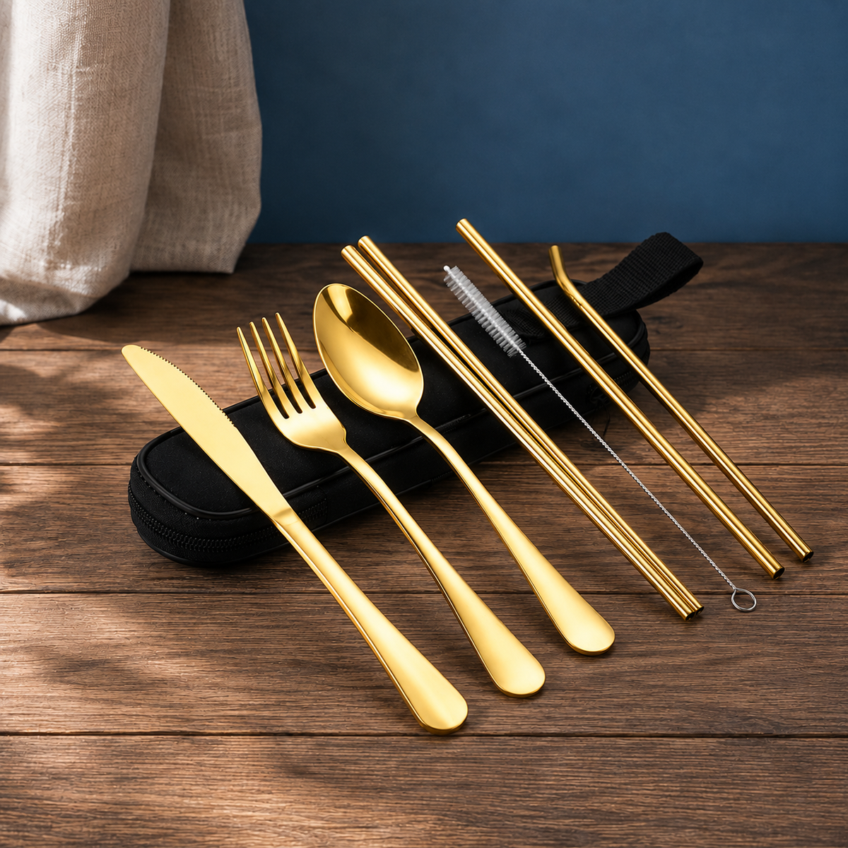 Caleb Travel Cutlery Set