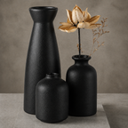 Quarry Textured Vase Set for Modern Home Decor