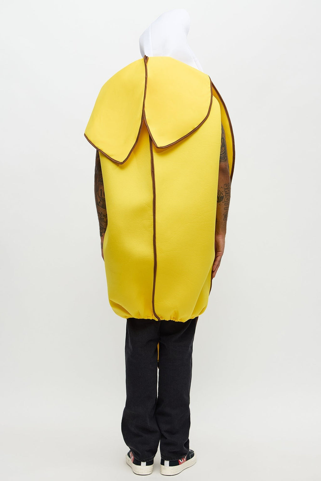 Halloween's Yellow Banana Costume Tunic with Foam Structure and Open Face
