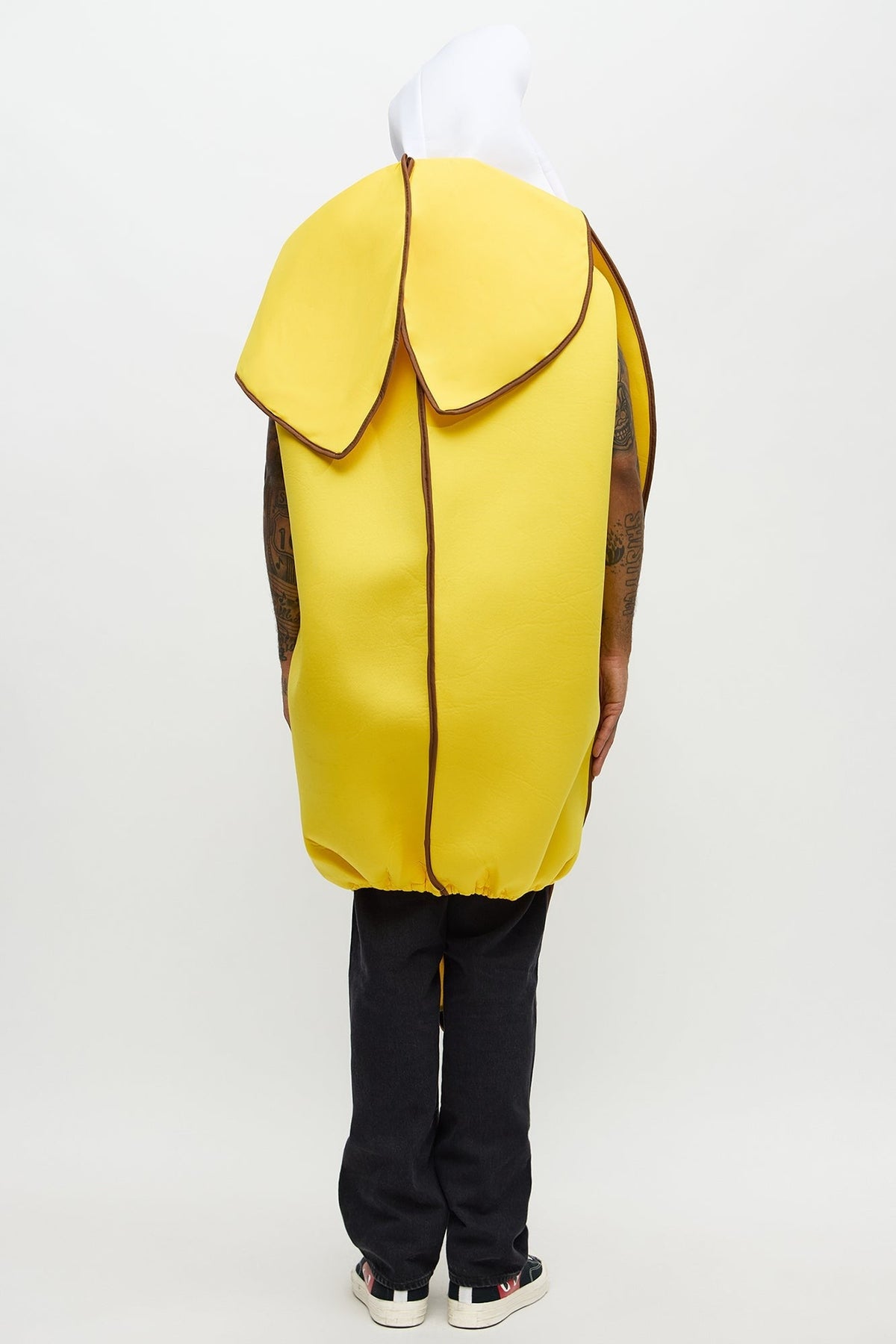 Halloween's Yellow Banana Costume Tunic with Foam Structure and Open Face