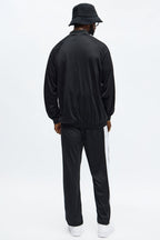 Halloween's Men's Two Piece Hip Hop Costume with Black and White Contrast