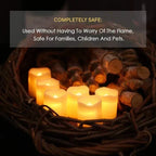 Halloween's LED Flameless Candles with Warm White Glow, 24-Pack
