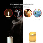 Halloween's LED Flameless Candles with Warm White Glow, 24-Pack