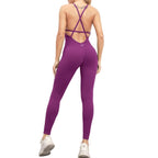 The Strappy Back Sculpting Compression Athletic Jumpsuit